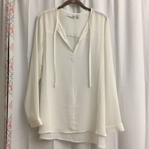 3/$25 14th and Union large white blouse